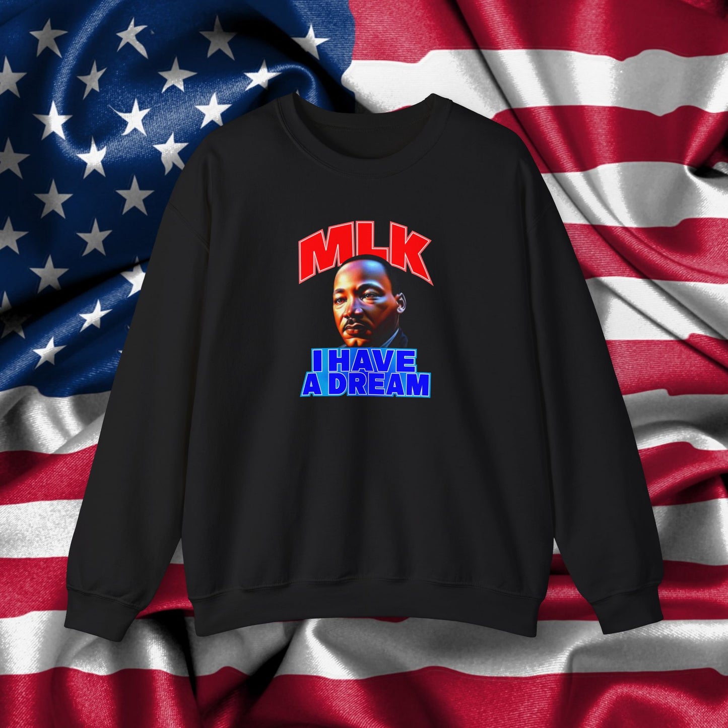 MLK Crewneck Sweatshirt - King Holiday Jumper, Civil Rights Activist Top, Black History Month Sweater, Equality Protest Apparel, Social