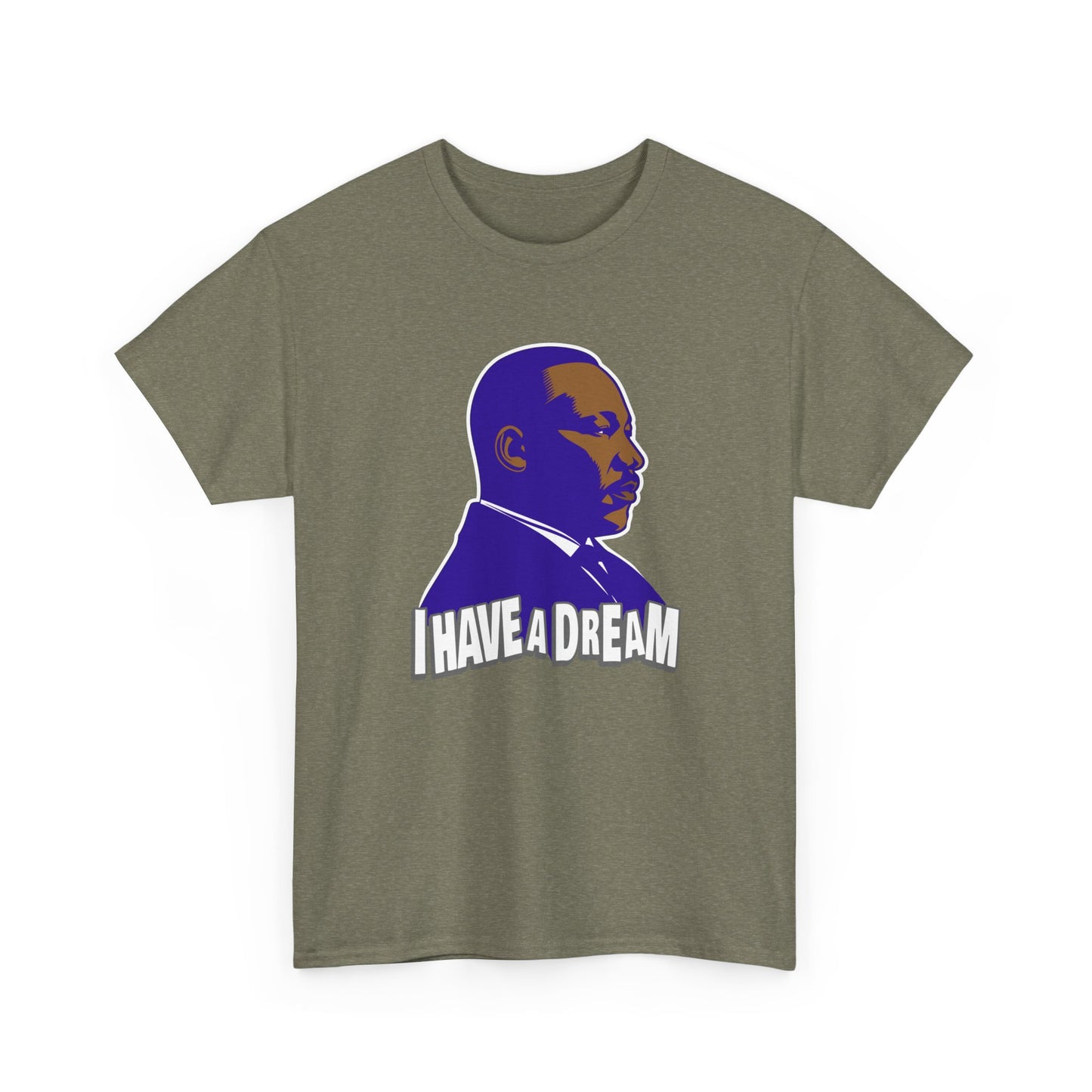 MLK Dream Tee Shirt, Unisex Cotton Tee, Seasonal Graphic Tee, Civil Rights Activist Shirt, Martin Luther King Jr Tee