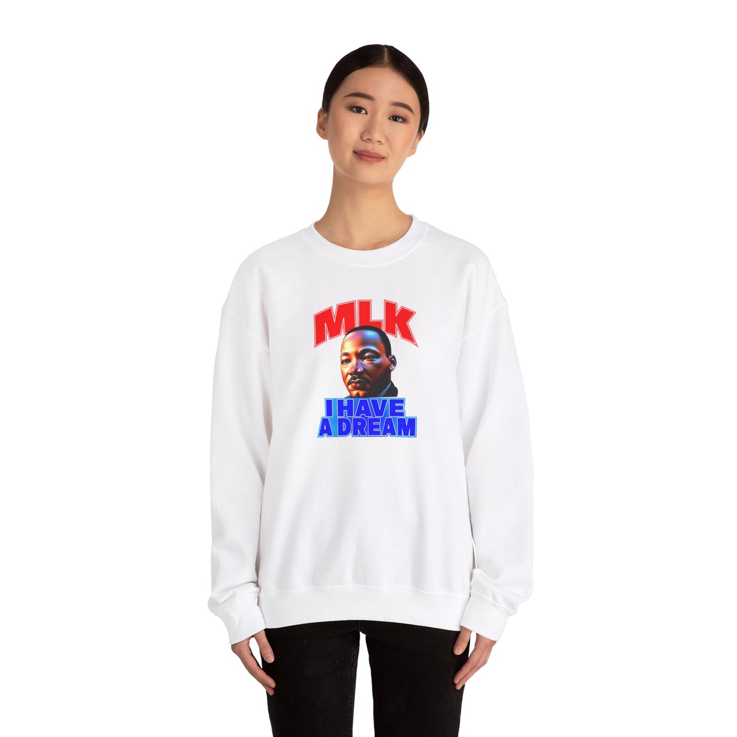 MLK Crewneck Sweatshirt - King Holiday Jumper, Civil Rights Activist Top, Black History Month Sweater, Equality Protest Apparel, Social