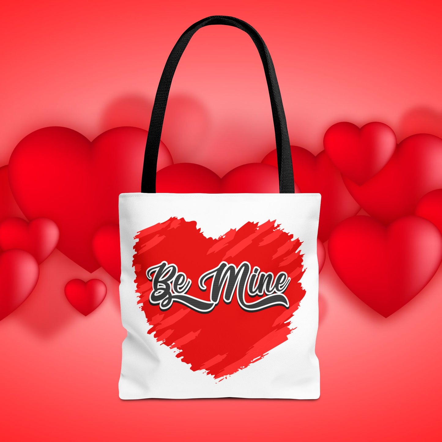 Be Mine Custom Tote Bag, Personalized Inspirational Tote, Gift for Her, Shopping Bag, Valentine's Day Tote, Grocery Bag