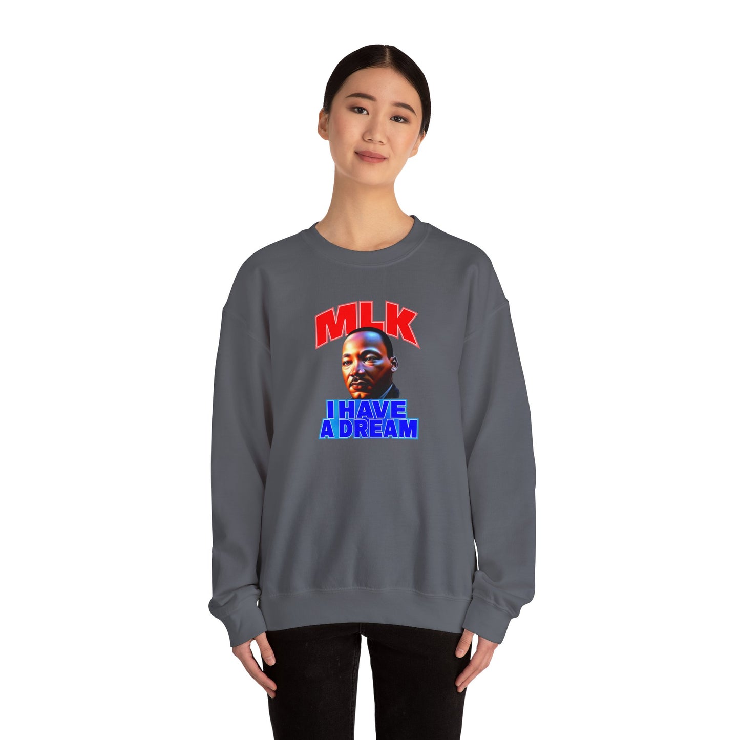 MLK Crewneck Sweatshirt - King Holiday Jumper, Civil Rights Activist Top, Black History Month Sweater, Equality Protest Apparel, Social