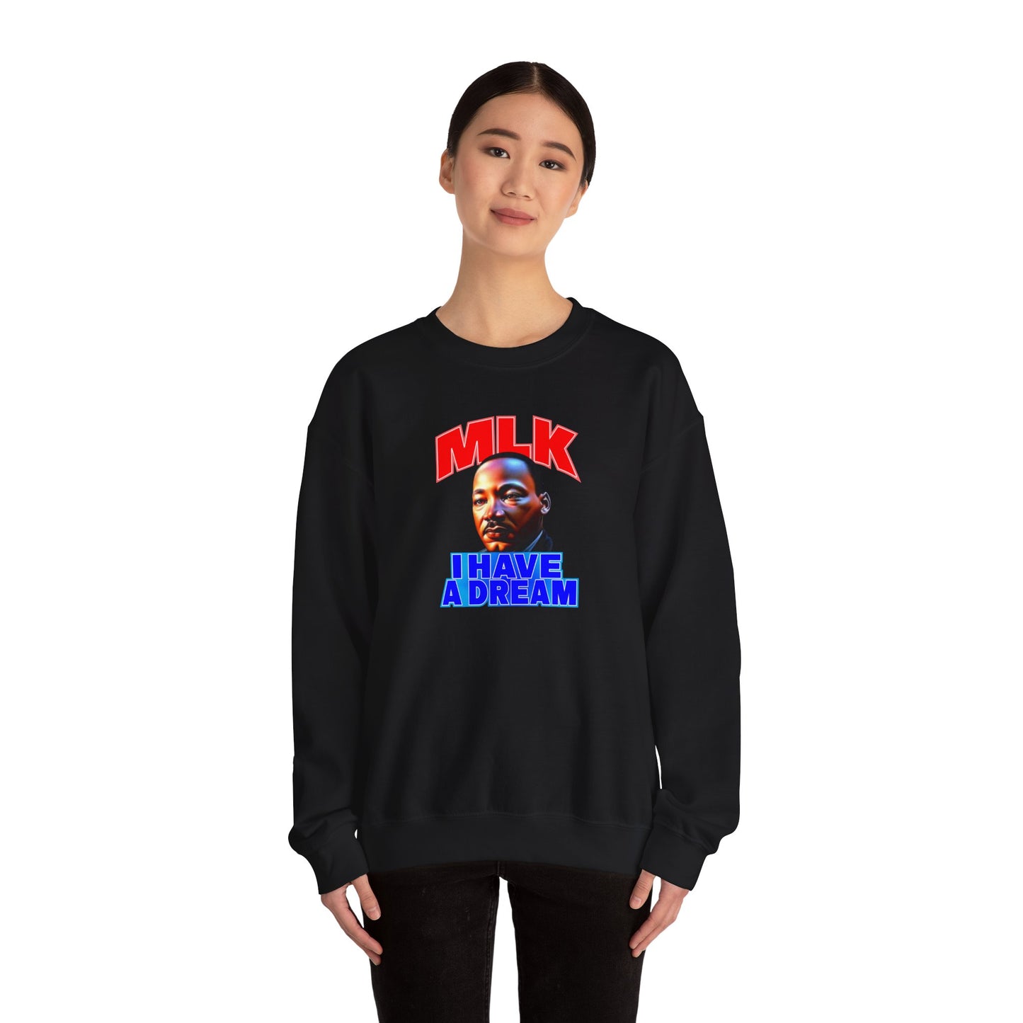 MLK Crewneck Sweatshirt - King Holiday Jumper, Civil Rights Activist Top, Black History Month Sweater, Equality Protest Apparel, Social