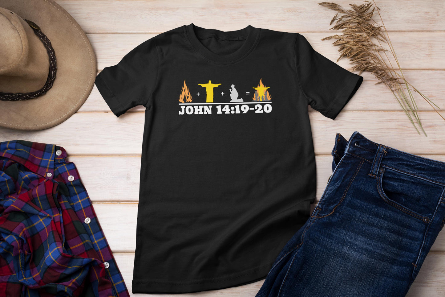 Faith-Fueled Fall Trendy Christian Tee for Unisex | Uplifting Scripture Shirt, Embrace your Faith This Fall in Style