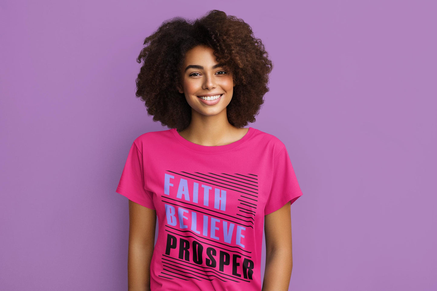 Faith Over Fear Inspirational Christian Graphic Tee, Motivational Words, Empower Your Spirit Motivational Faith Graphic T-Shirt